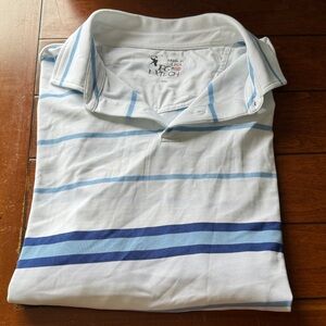 Fairway & Greene Men’s Blue Striped Polo Shirt